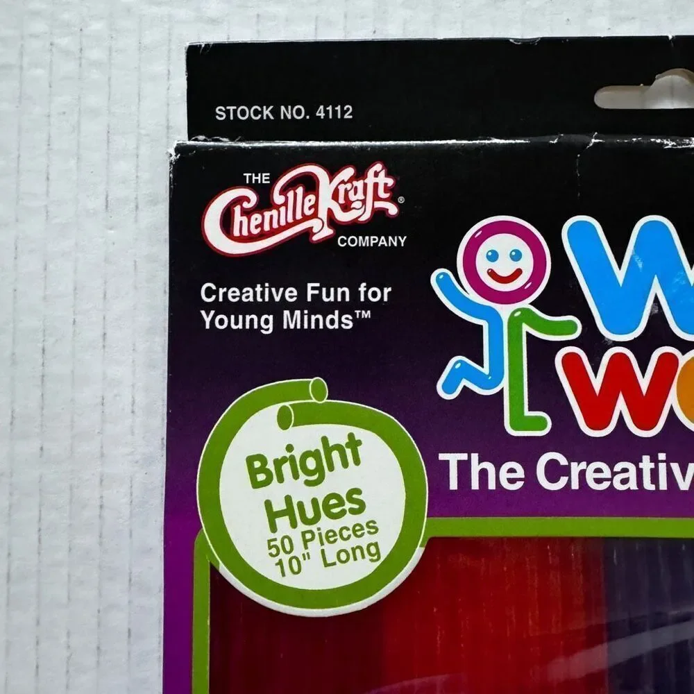 WAX WORKS Bright Colors Craft‎ Kit 50 Pieces 10” Long Vintage Kid Child Toy